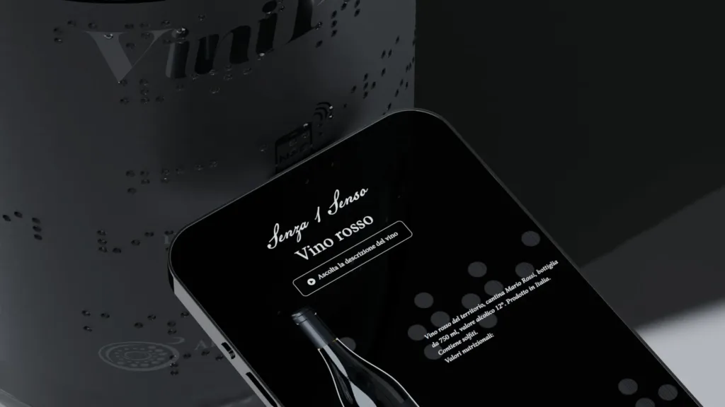 NFC technology applied to an accessible wine label