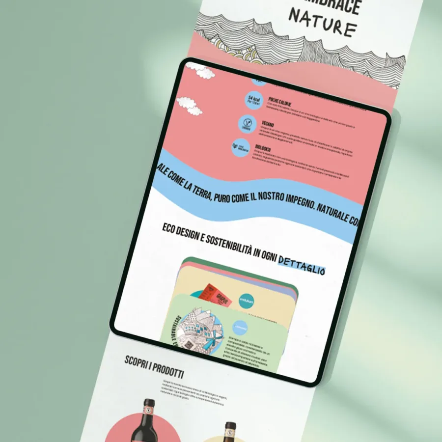 progettazione del sito web di grapur, marchio low alchol di Mack & Schuhle Italia