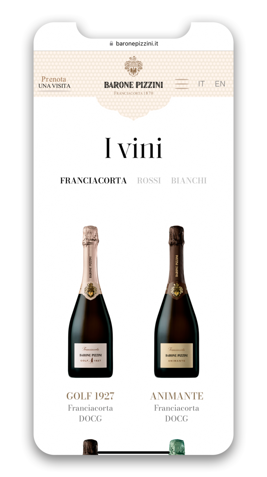 barone pizzini screen mobile