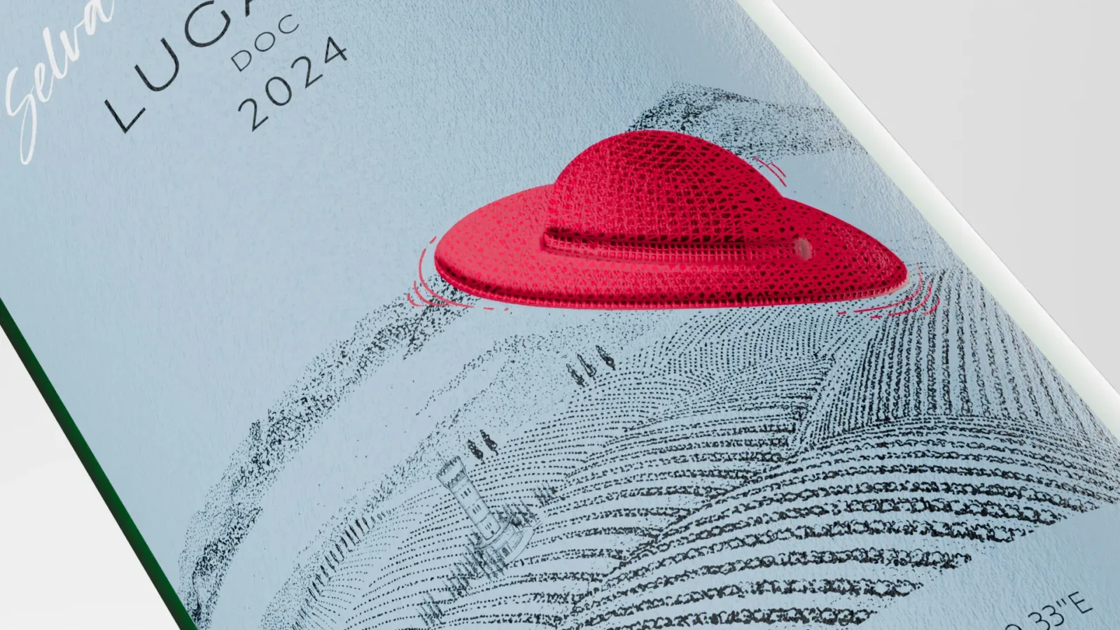 Peaks&Valley wine labels: red detail