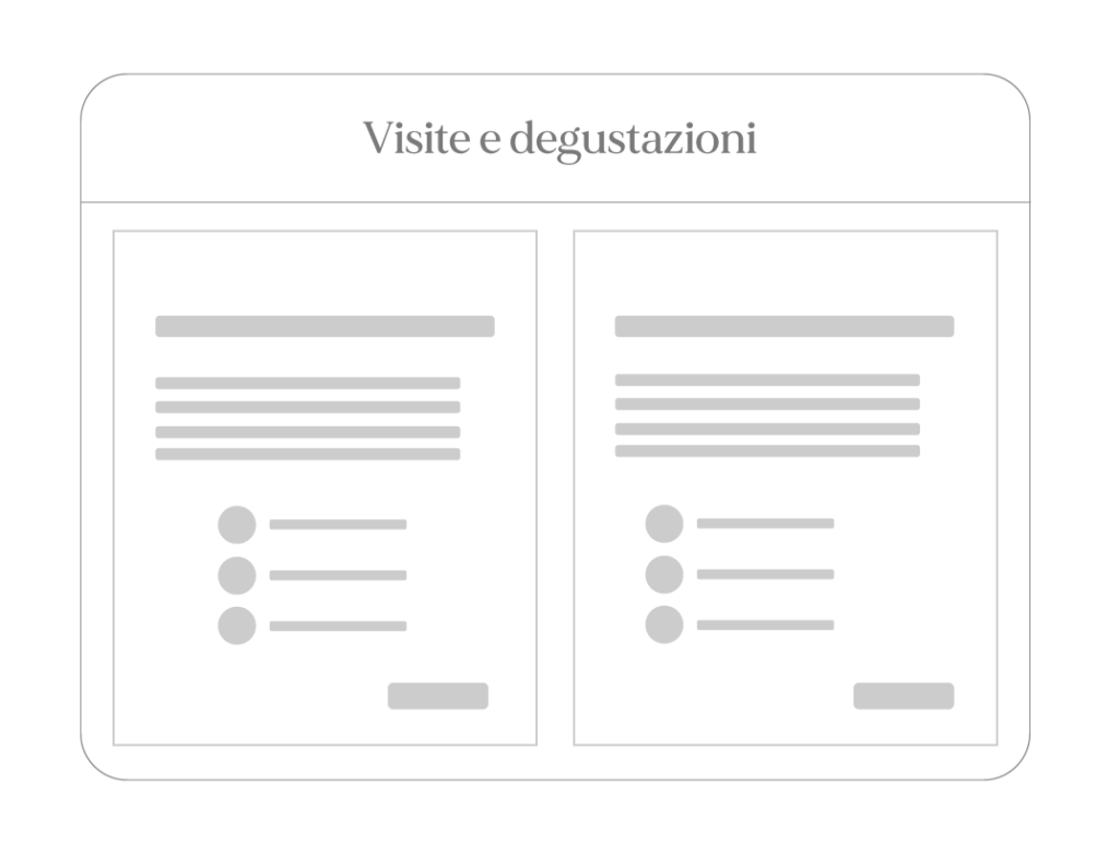 wireframe di una pagina del sito web di zenato